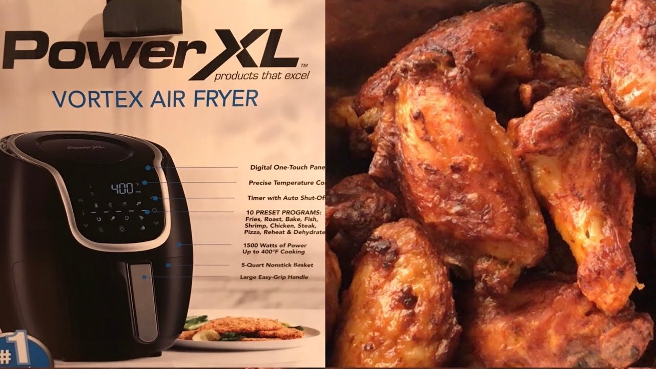 Power XL 5-QT Vortex Air Fryer Chicken Wings Review