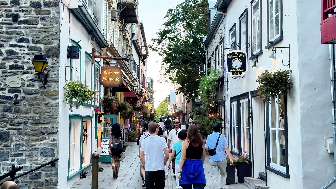 Old Quebec City Day & Night Tour 4K | Best Views, Lights & Atmosphere (Day 2)