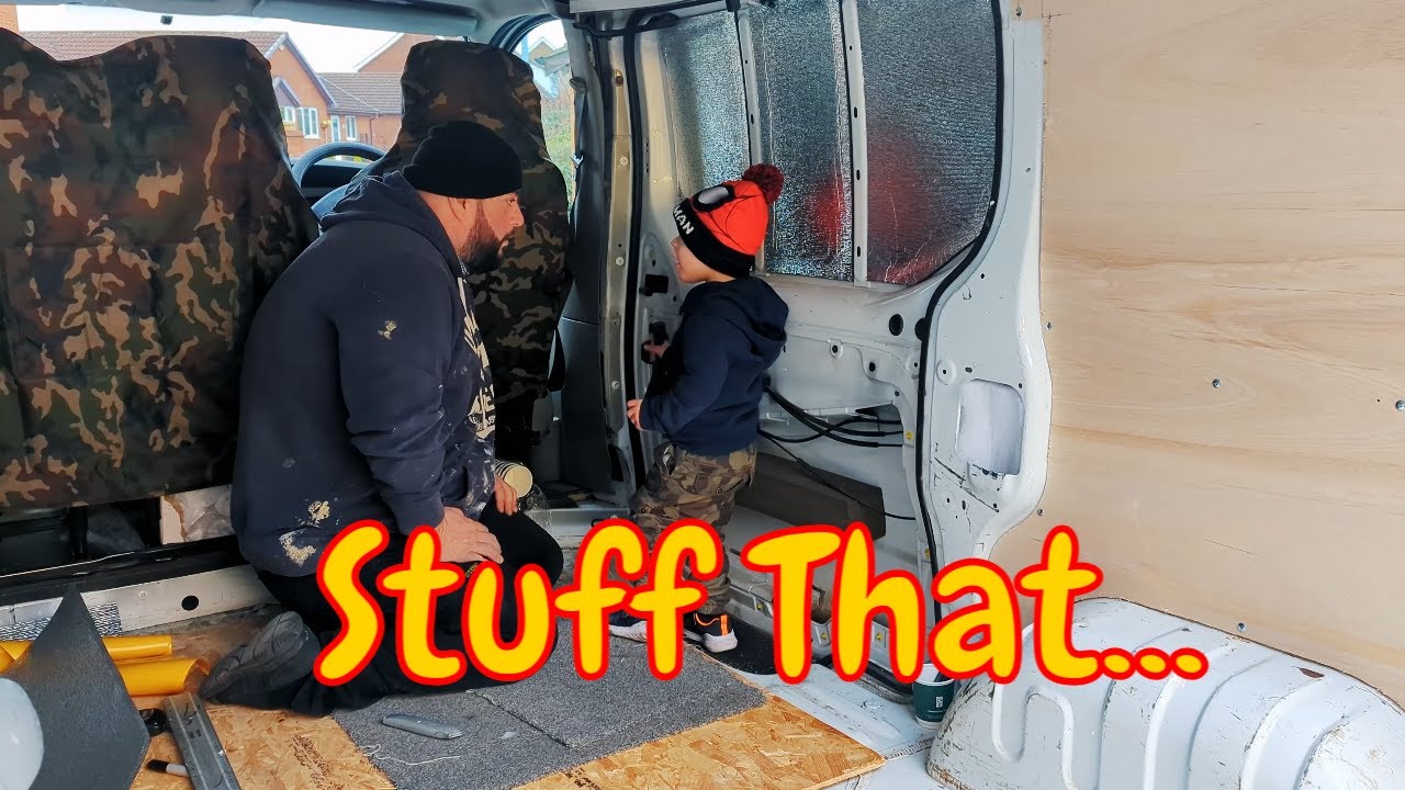 Episode 2: Stuff That... | NO EXPERIENCE Vivaro Camper Conversion | Insulation & Ply Lining