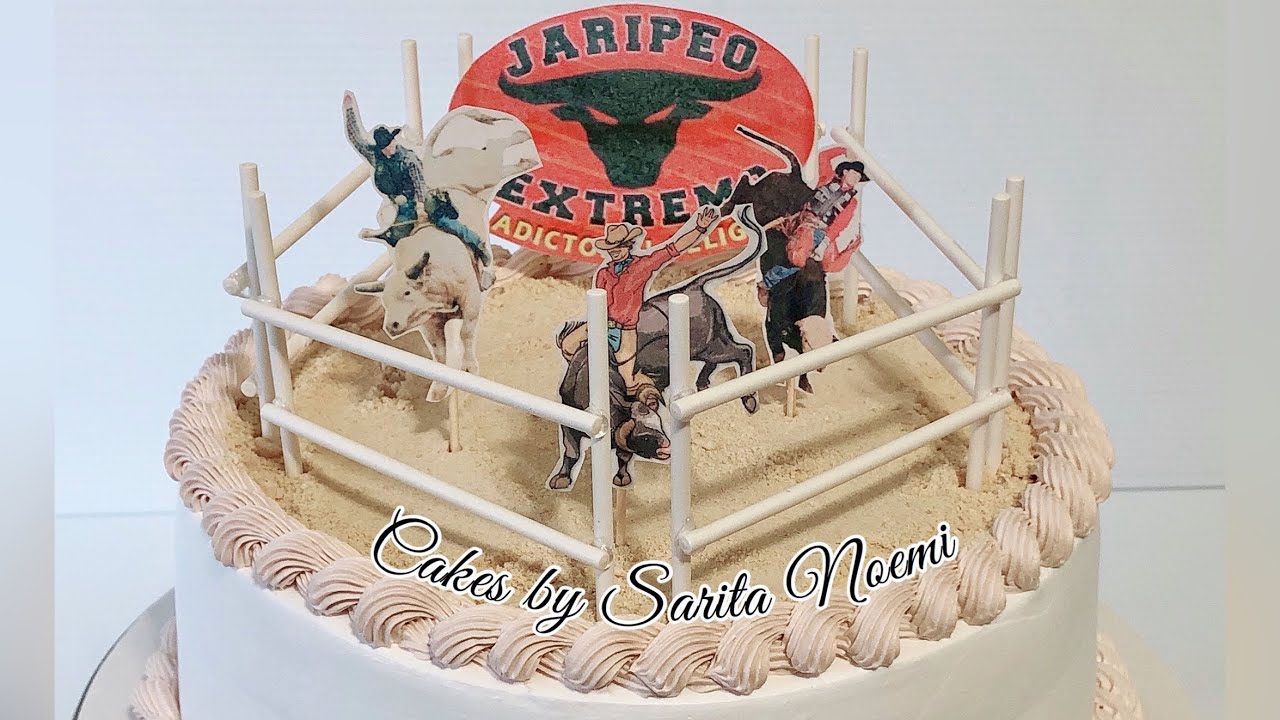Como decorar un pastel para hombre Jaripeo Extremo | How to decorate a Man Cake