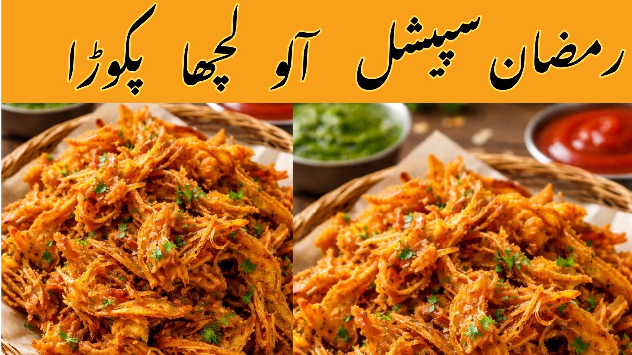 Crispy Aloo Laccha Pakora | Ramzan Special  | Iftar Snack Recipe