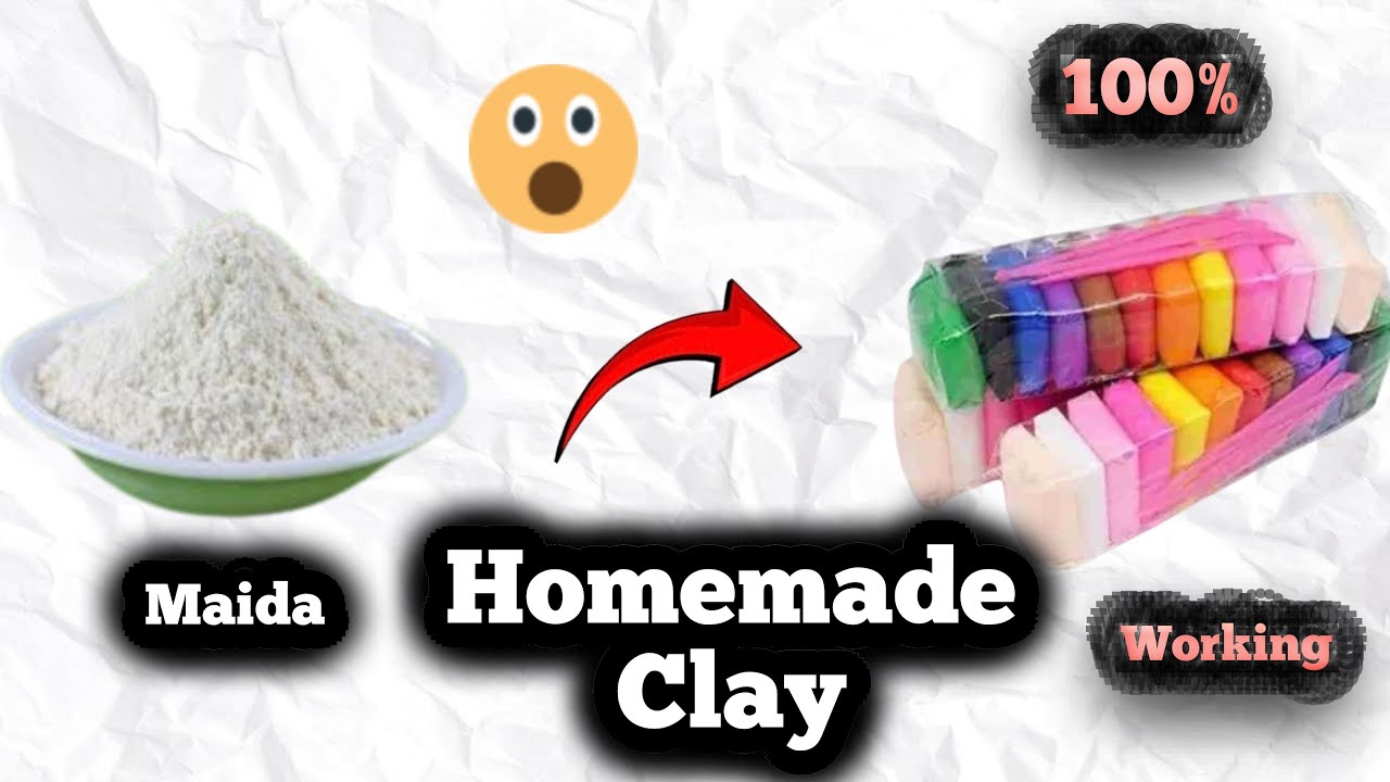 Homemade clay by using maida |so soft|100% working 😱