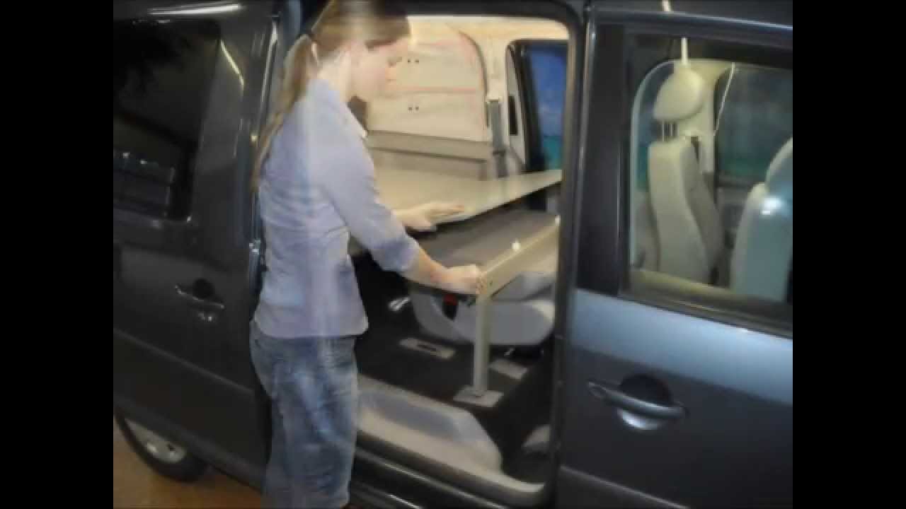 VanEssa mobilcamping  Schlafsystem - Dein VW Caddy Maxi als Wohnmobil