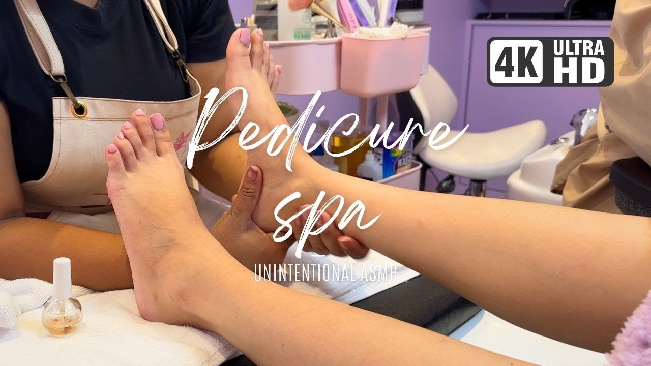[Unintentional ASMR] Pedicure Spa✨ | Relaxing Foot Spa For Sleep 😴