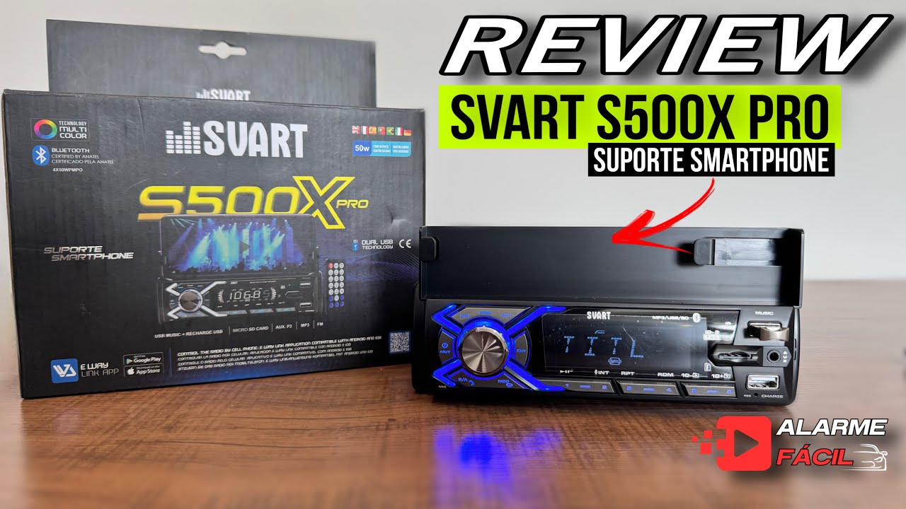Demonstra&ccedil;&atilde;o Player SVART S500X PRO ✅ Com Suporte Smartphone 