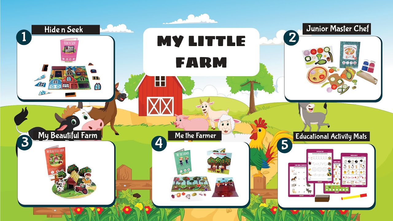 Xplorabox Educational Activity box for Kids Age 2-4 Years Children | My Little Farm