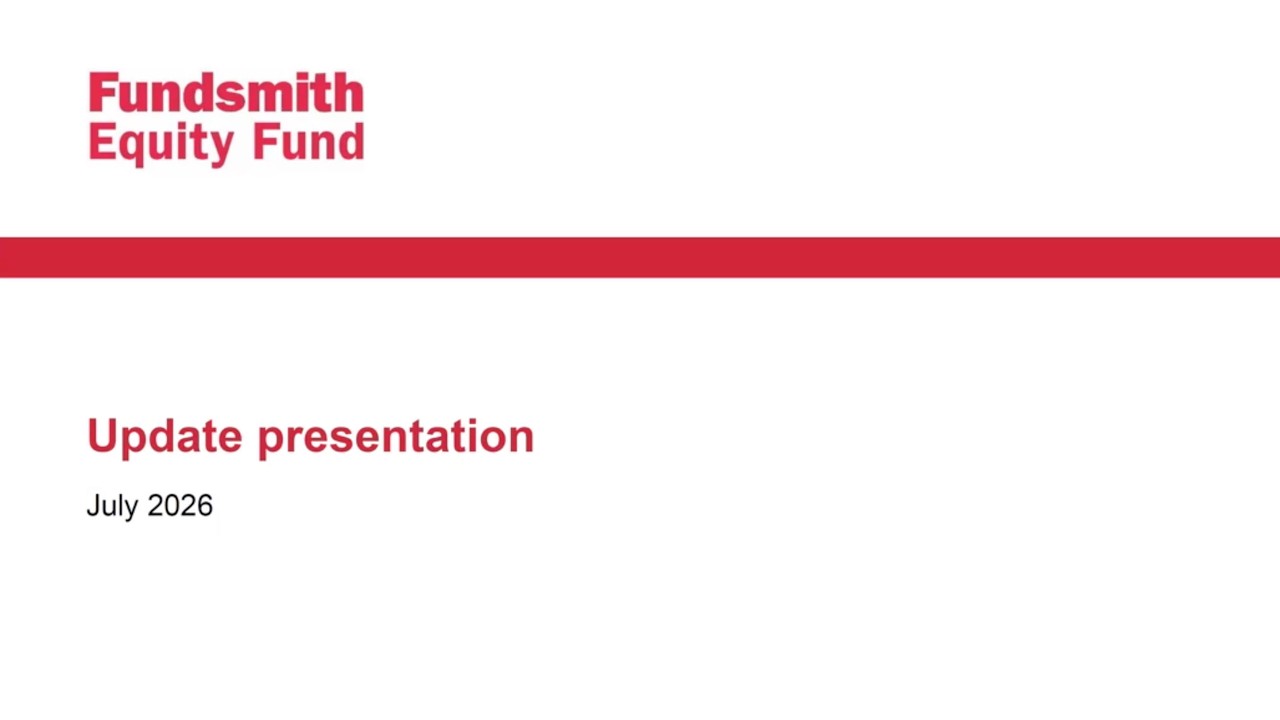 Вебинар с обновленной информацией о Fundsmith Equity Fund &mdash; июль 2026 г.