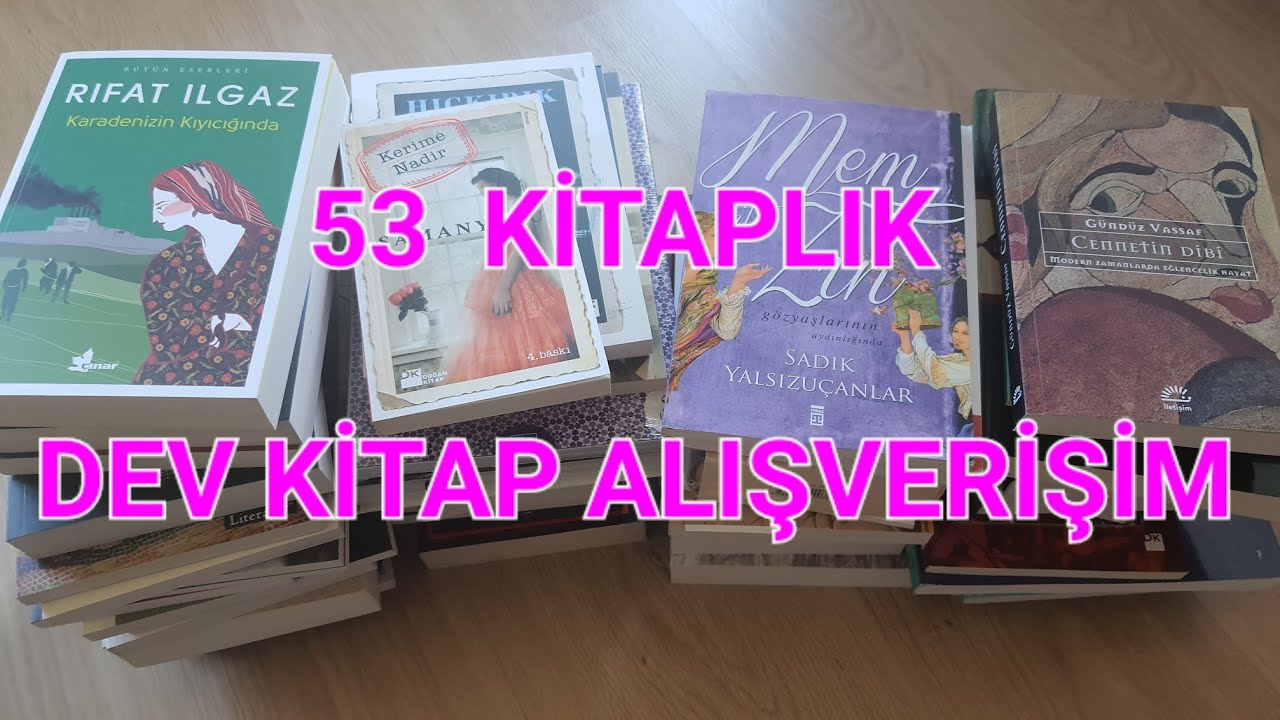 DEV KİTAP ALIŞVERİŞİM | TAM 53 KİTAP ALDIM #alışveriş #kitap #çekiliş #hediye #kargo #edebiyat