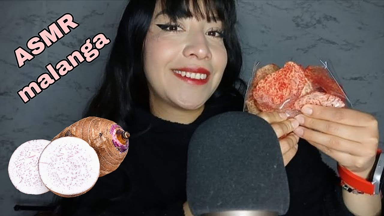ASMR probando Malanga 🍠 + saludos 