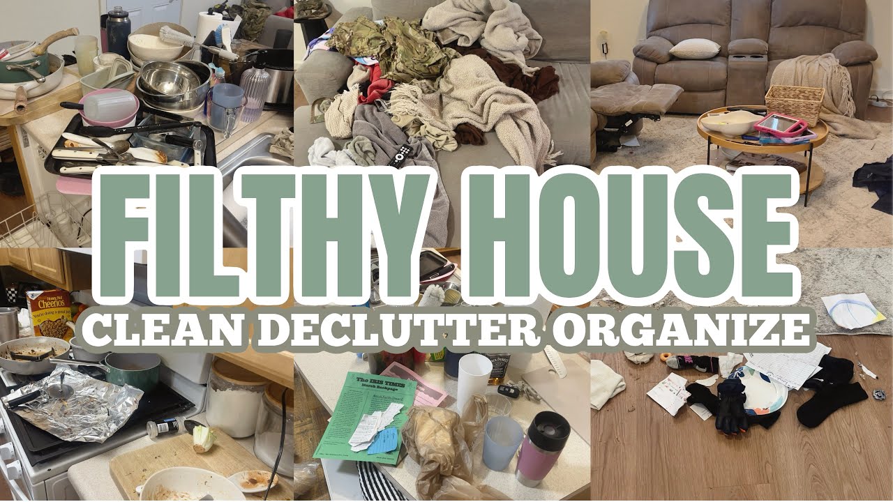 FILTHY HOUSE DECLUTTER AND CLEAN WITH ME|2026 CLEAN DECLUTTER ORGANIZE | EXTREME CLEANING MOTIVATION