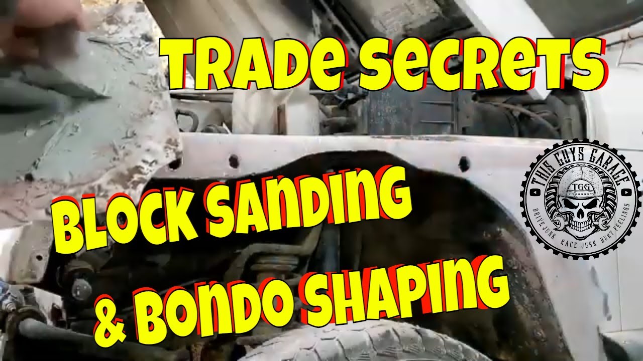 how to block sand body filler bondo