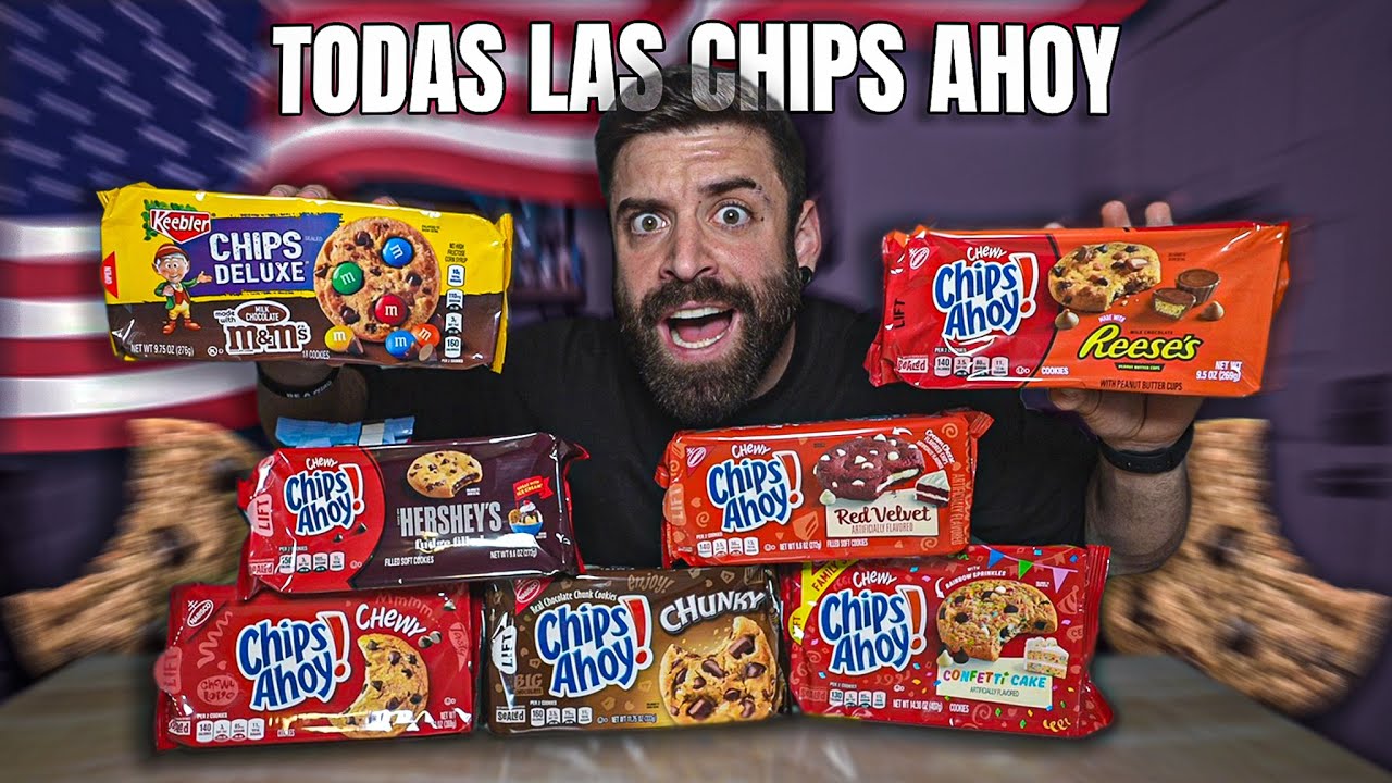 COMIENDO TODAS las GALLETAS CHIPS AHOY de ESTADOS UNIDOS 🍪 *todos los sabores RAROS* 🇺🇸
