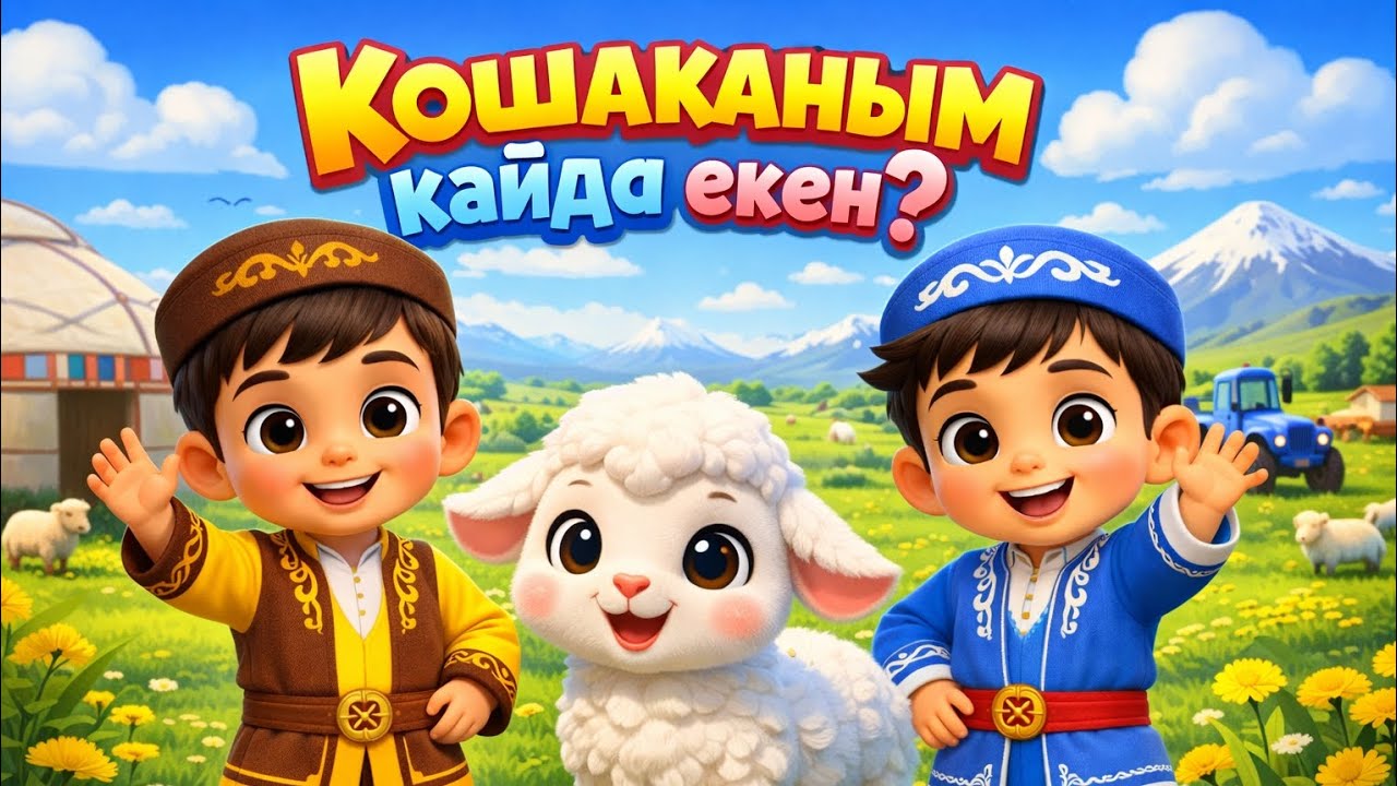 Қошақаным қайда екен | Кошаканым кайда екен | балалар әні| балалар казакша ән | мультфильм | 