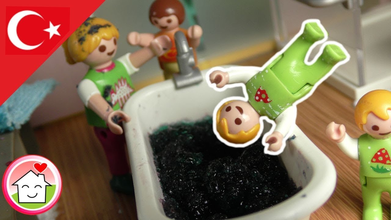 Playmobil T&uuml;rk&ccedil;e Elif ve Sude ile Slime Hikayeleri - Hauser Ailesi