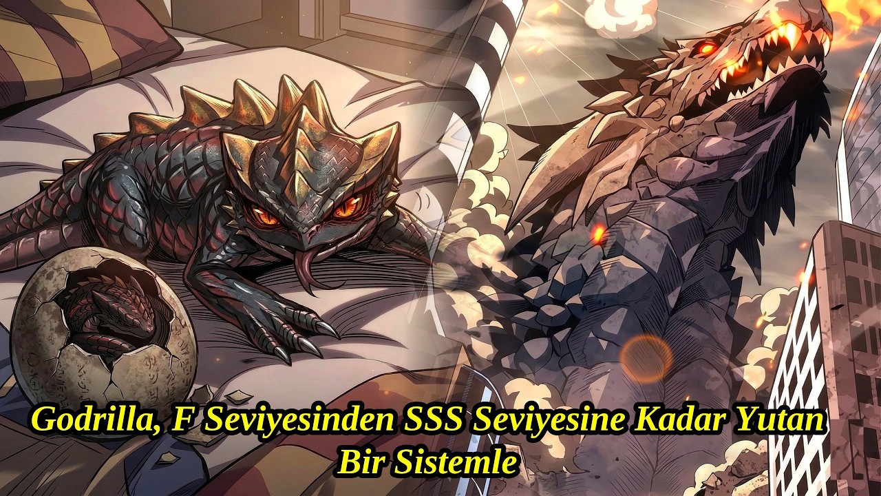 Godrilla, F Seviyesinden SSS Seviyesine Kadar Yutan Bir Sistemle | Manhwa Özeti
