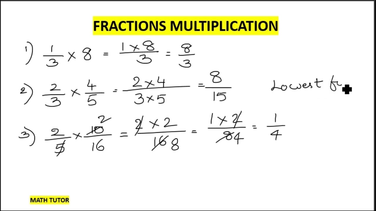 Fractions Multiplication