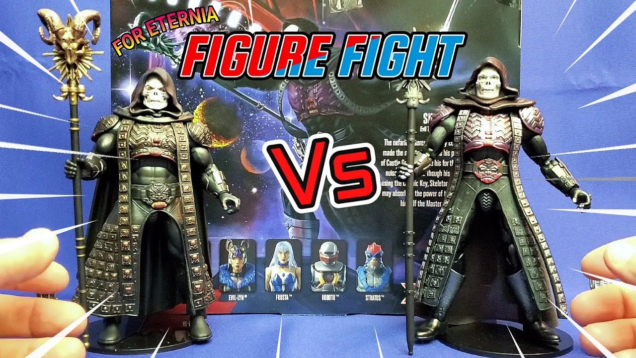 FOR ETERNIA - FIGURE FIGHT Masterverse 1987 Movie Inspired Skeletor vs Super7 Dark Despot Comparison