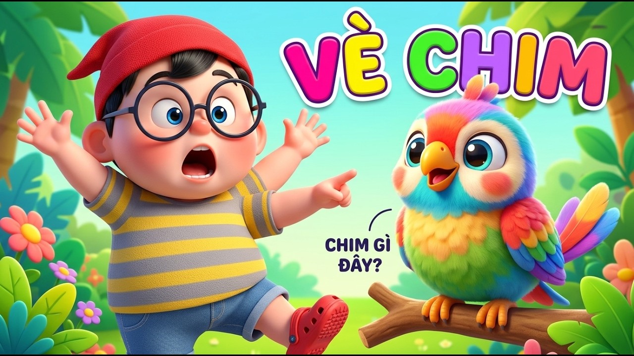 🎶 Bé Hát: Chim Ri Là Dì Sáo Sậu 🐦 Cực Vui 🎵