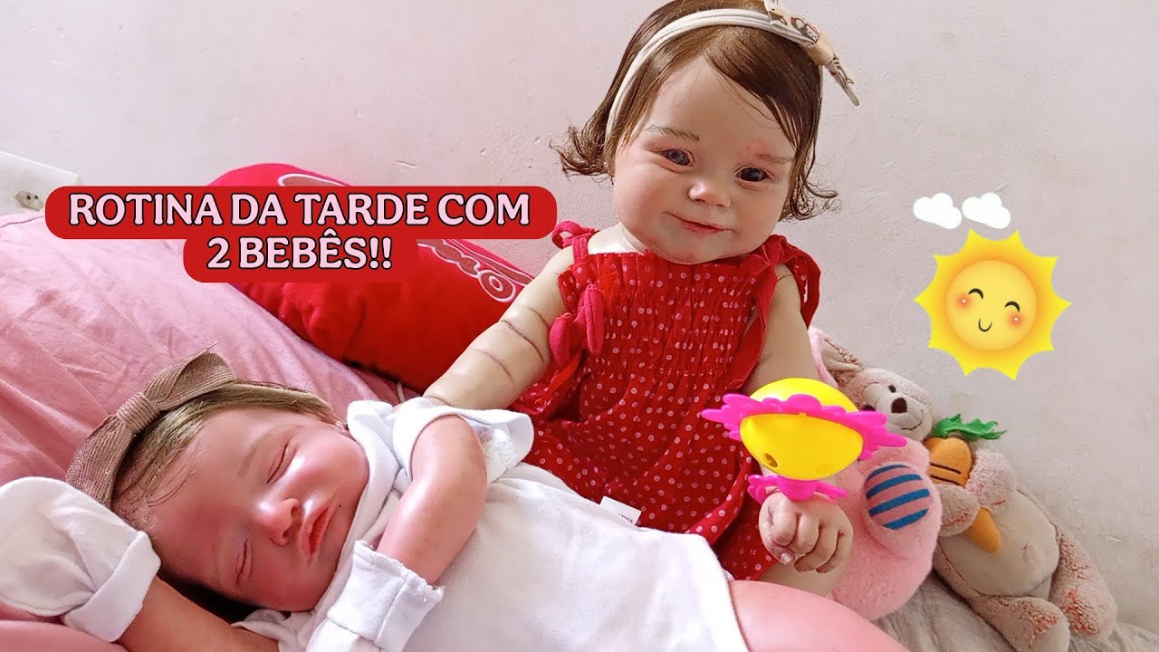 ROTINA DA TARDE COM MINHAS 2 BEBES REBORNS! | 