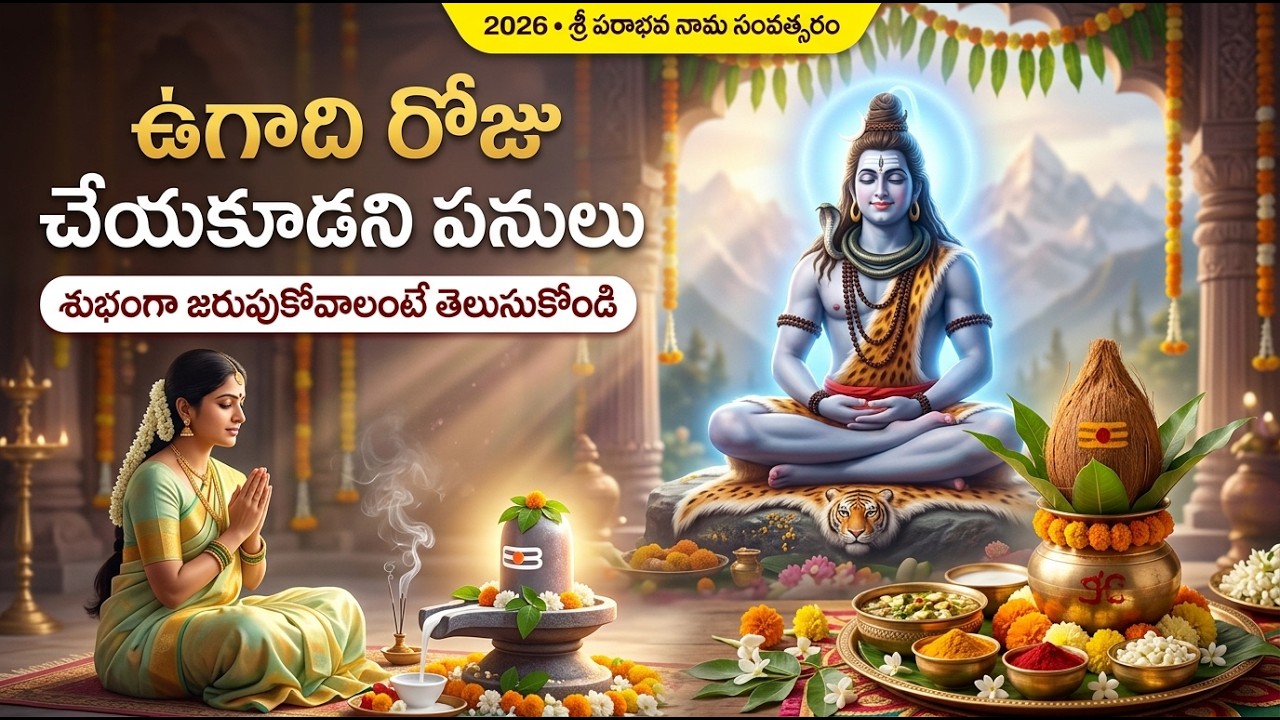 ఉగాది  2026 పరాభవ నామ సంవత్సరం చేయకూడని పనులు #ugadi #parabhavanamasamvatsaram #ugadipanchangam2026
