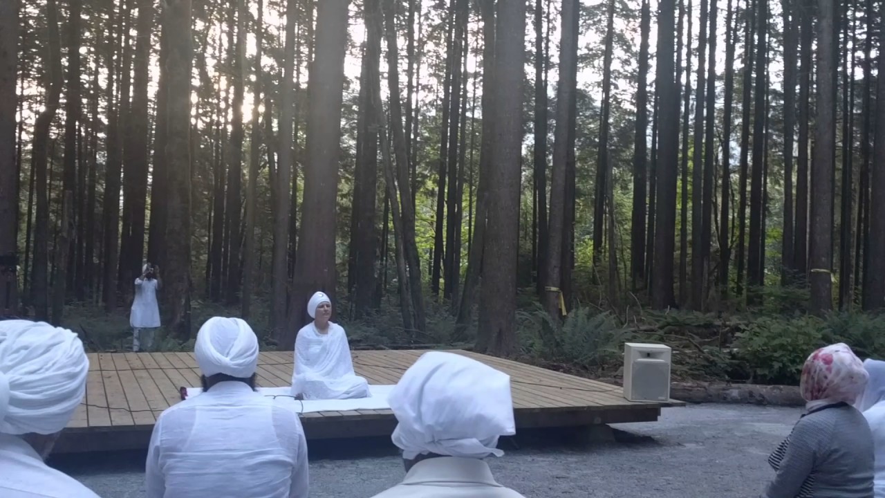 Outdoor meditation @ Miracle Valley, BC