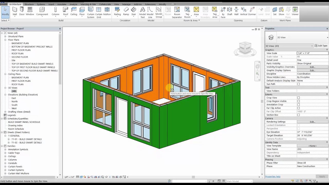 BuildSMART Revitt files 201- Floor Plans and Panel parameters