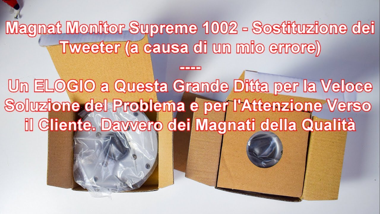 Magnat Monitor Supreme 1002 - Sostituzione Tweeter - MAGNAT. i #1 in Qualità, Assistenza, Serietà.
