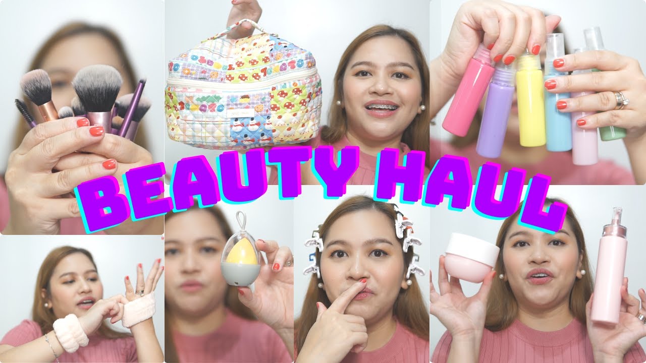 BEAUTY, BODY CARE, MAKEUP TOOLS, NAIL POLISH HAUL LAHAT SOBRANG MURA LANG! SHOPEE/LAZADA/TIKTOK HAUL