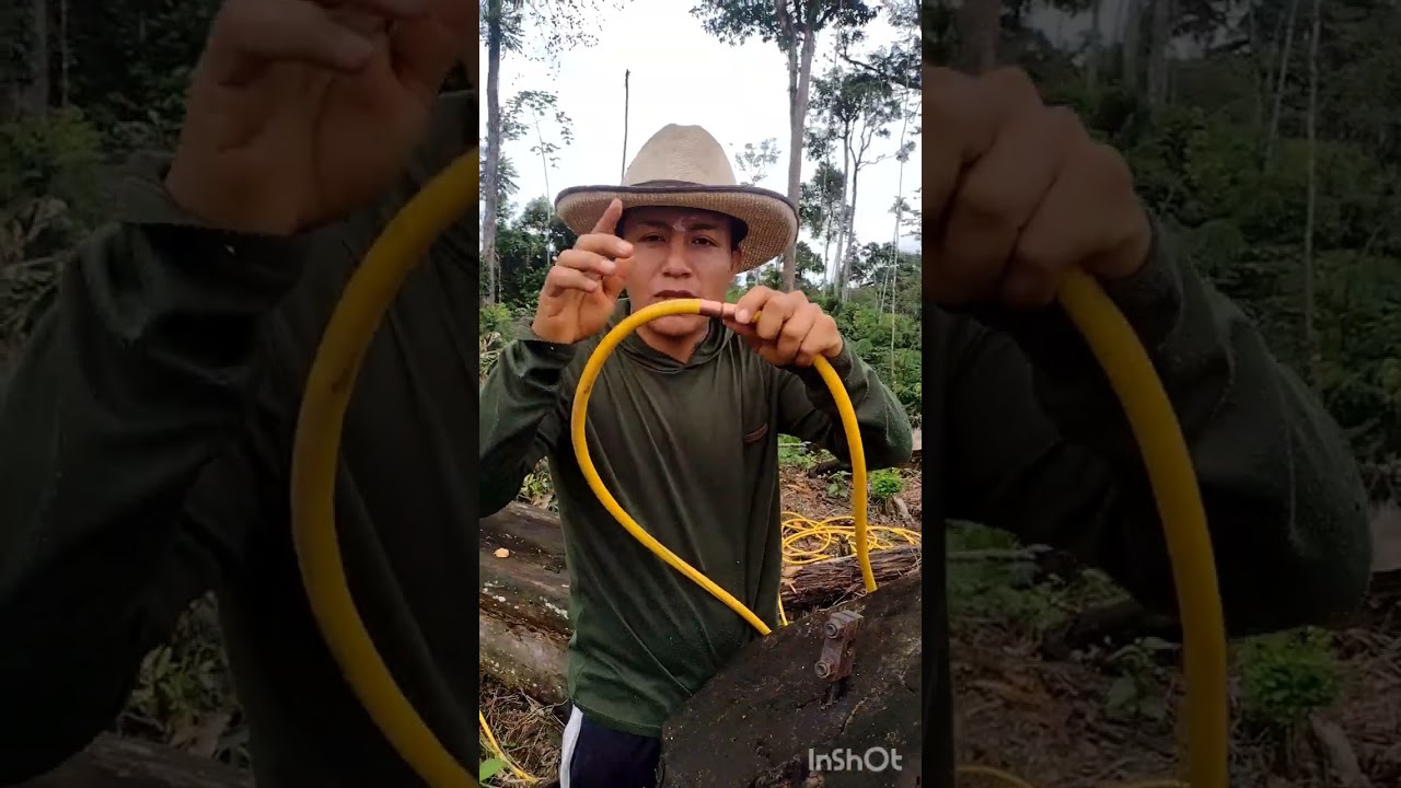 Remachadora de mangueras de funigar