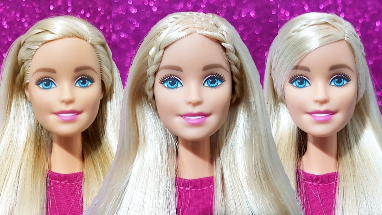 3 LINDOS CINTILLOS PARA BARBIE ❤️ Peinados fáciles para Barbie
