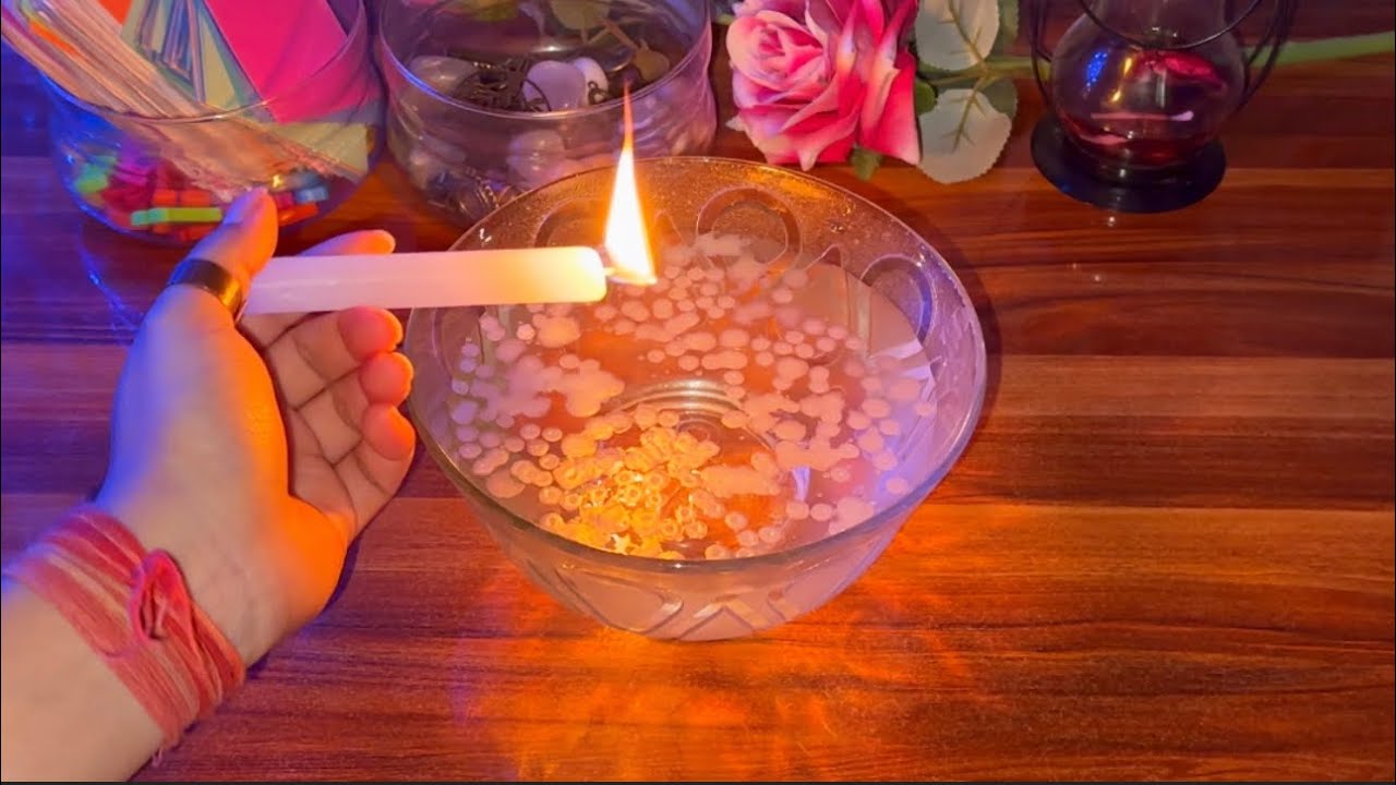 Candle wax🕯️🔥उनके दिल में क्या है आपको लेकर🧿💕Unke dil m kya hai apko lekar ❤️💫