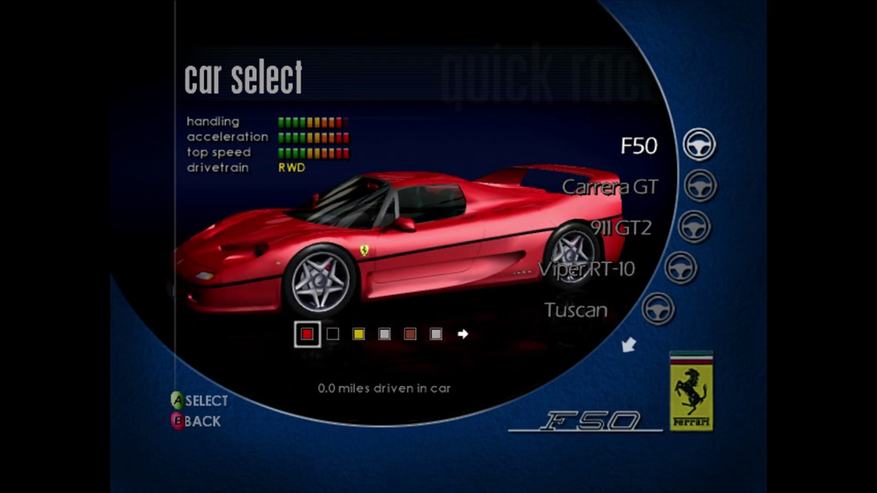 Project Gotham Racing cars