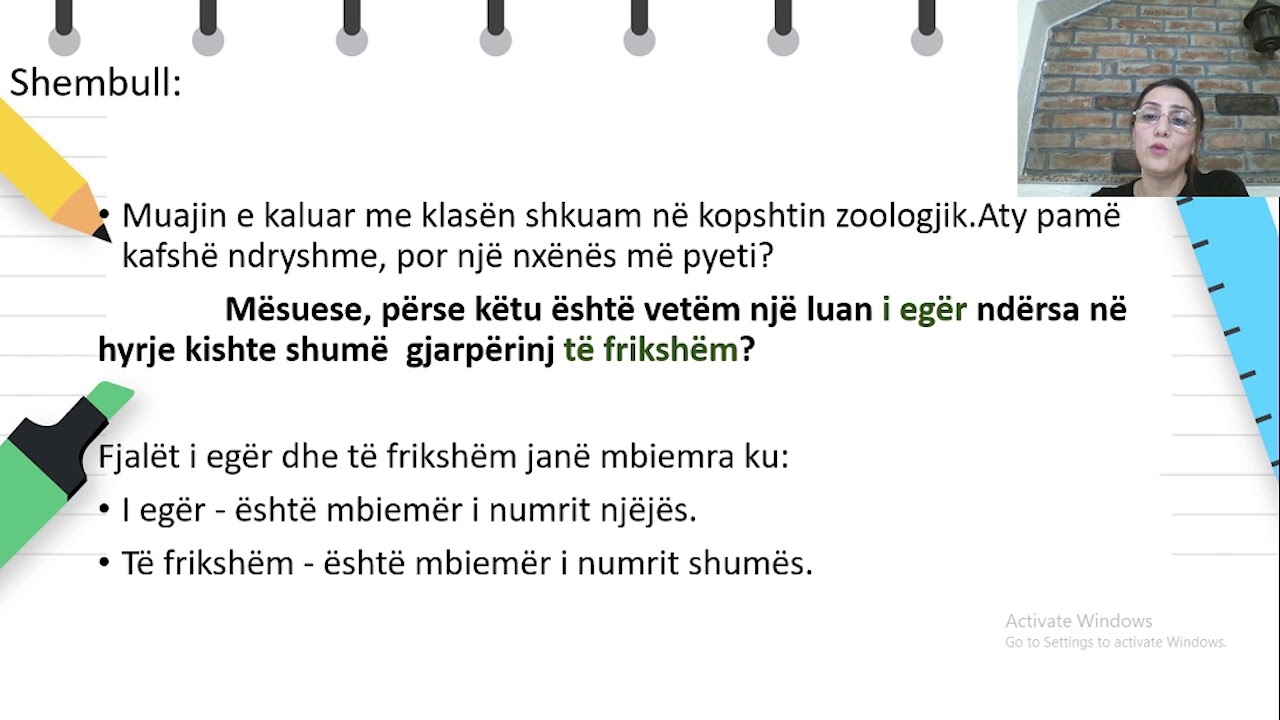 Klasa 4 - Gjuhë shqipe - Mbiemrat