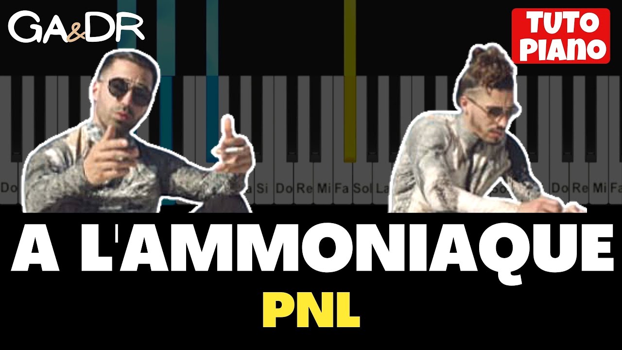 PNL - A l'Ammoniaque ( PIANO COVER TUTORIAL ) [ Ga&Dr Piano ]