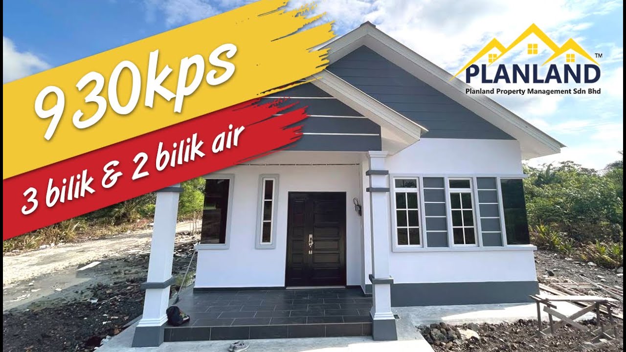 |Keluasan 930kps | 3 Bilik Tidur + 2 Bilik Air|