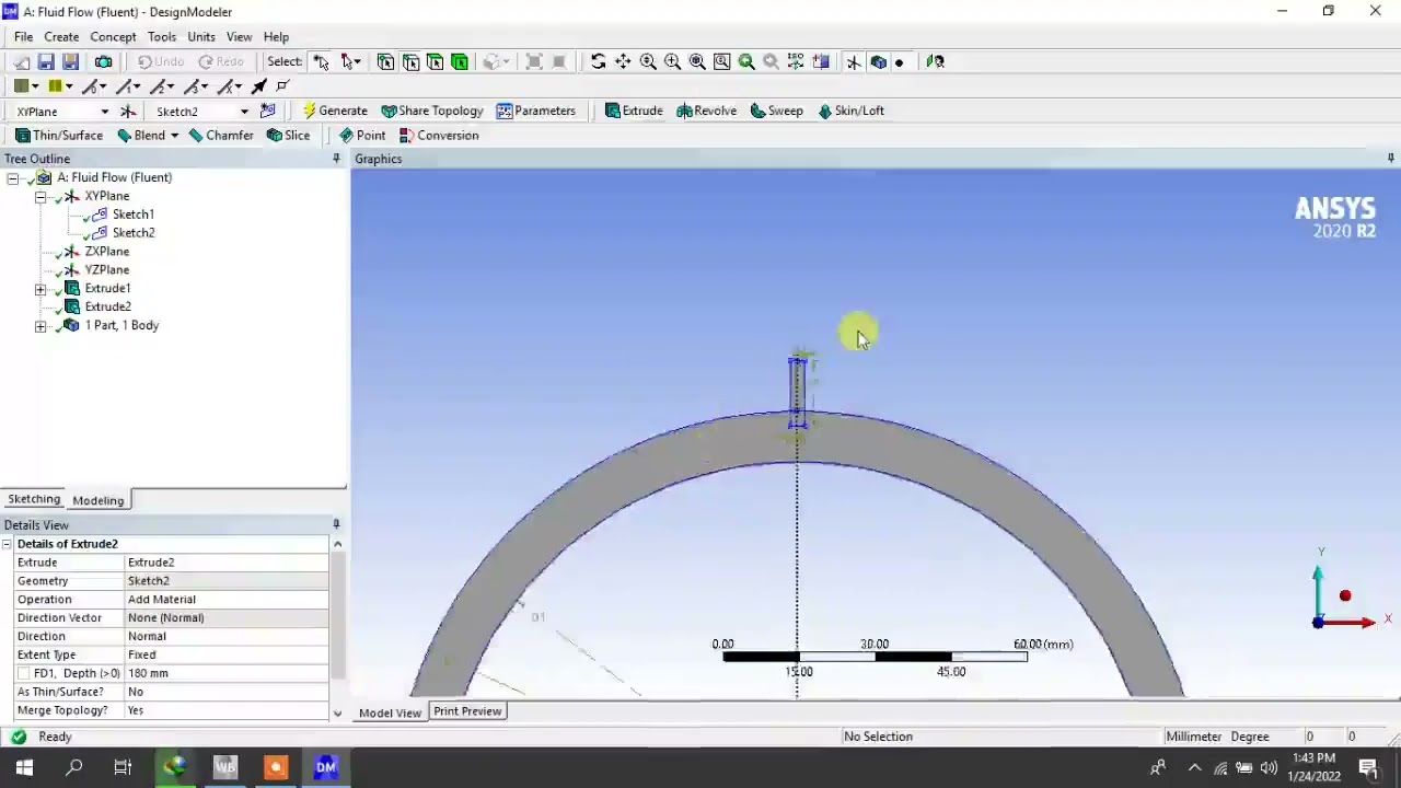 Heat Transfer in Motor frame | part 1 : Geometry | ANSYS FLUENT