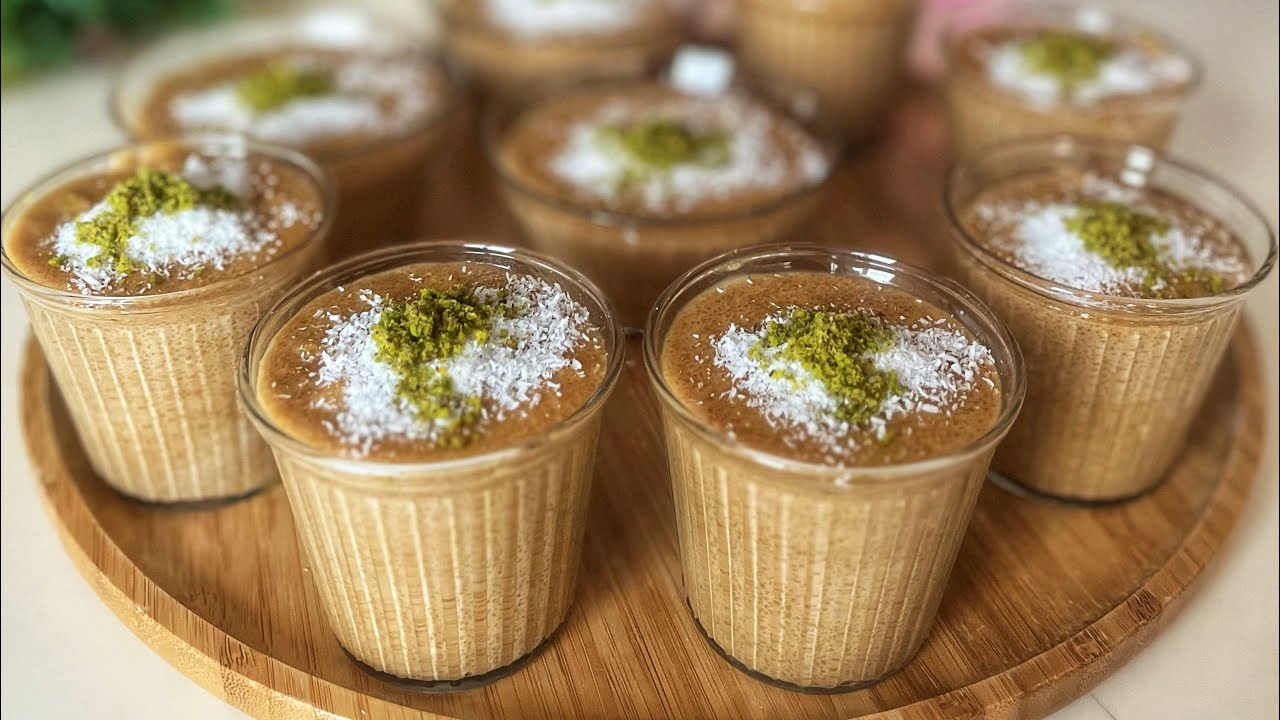 ŞEKERSİZ GLUTENSİZ DİYET MUHALLEBİ🌺