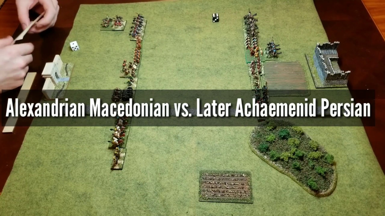 Alexandrian Macedonian vs. Later Achaemenid Persian DBA 3.0