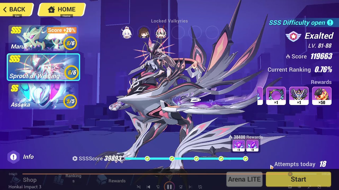 Marut (S Rank Chenxue), Sprout of Wishing, Assaka | Exalted Memorial Arena | Honkai Impact 3rd