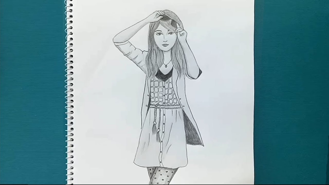 How to draw a girl step by step (very easy )