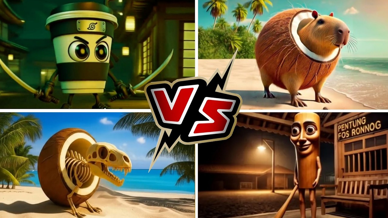 CAPPUCINA ASSASINO vs BURBALONI LULILOLI vs BRAINROT EXTINCTION vs TUNG TUNG SAHUR  - TILES HOP EDM