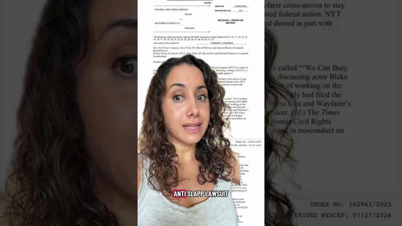 Lively против Wayfarer: New York Times получила меньше средств на оплату судебных издержек, чем т...