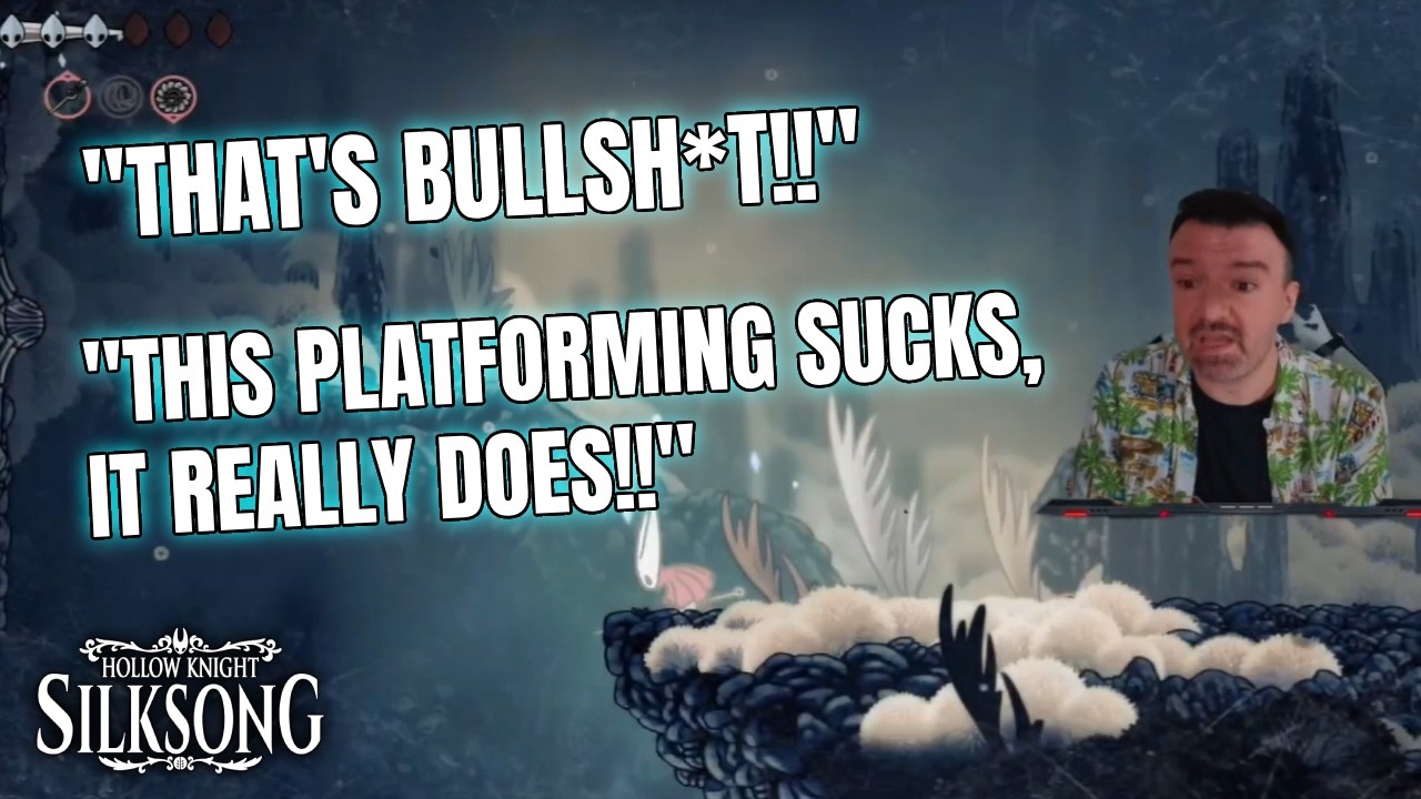 45 Y/O Game Journalist Gets Tilted at Hollow Knight: Silksong Platforming, Blames the Controls