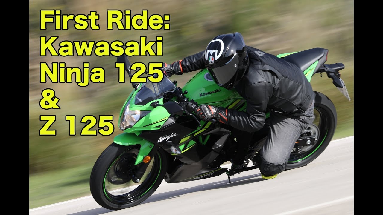 First ride Kawasaki Ninja 125 and Z125 WITH ANA CARRASCO!