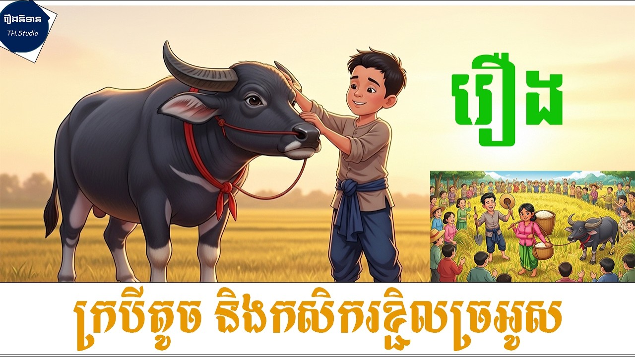 #ក្របីតូច និងកសិករខ្ជិលច្រអូស