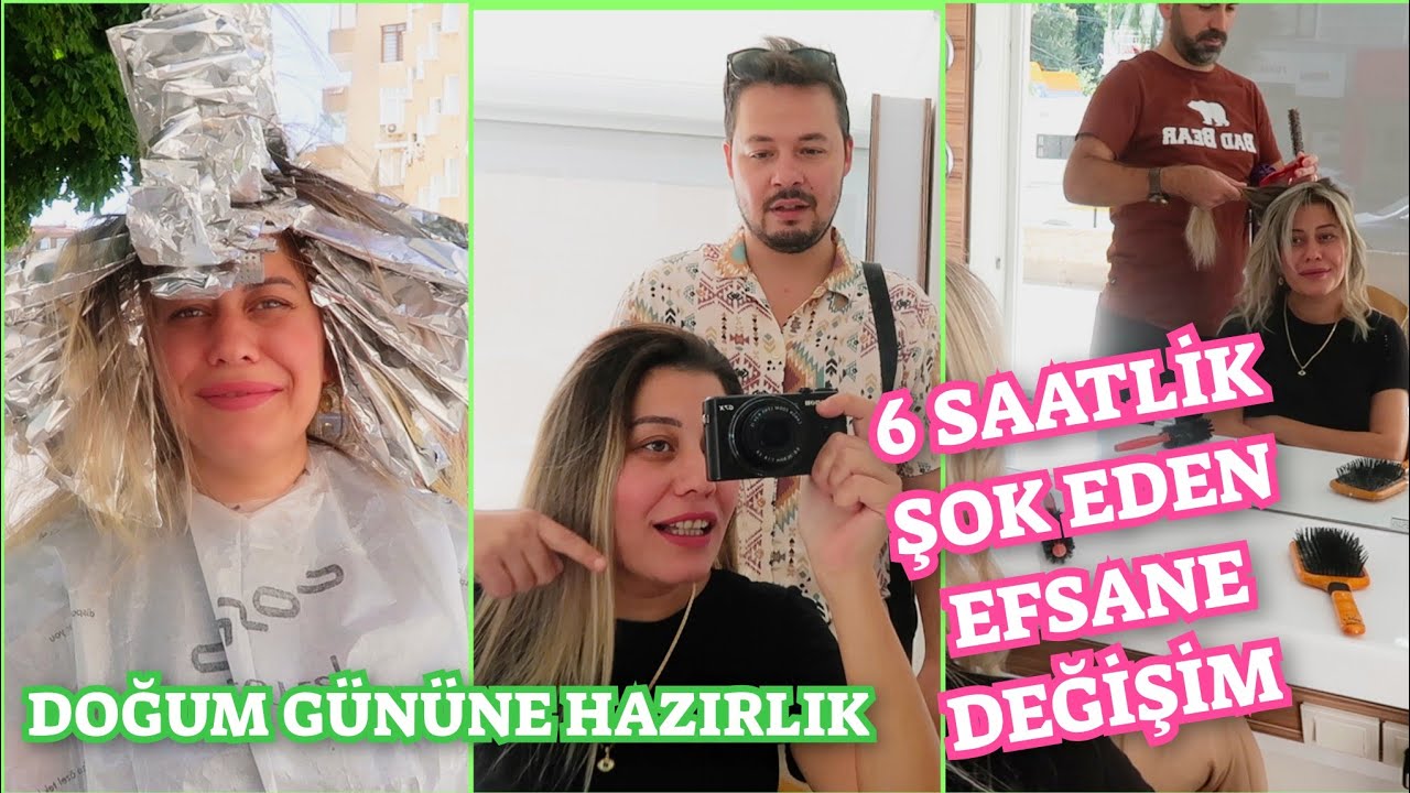 KARI KOCA BAKIM🥳6 SAAT SÜREN DEĞİŞİM SAÇLARIMA ŞOK OLACAKSINIZ🤩YENİ SAÇLARIM