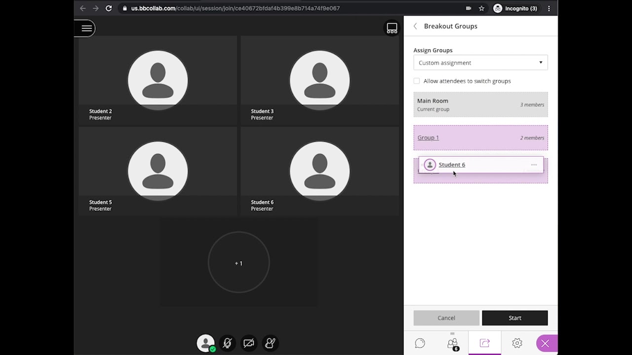 Create Breakout Groups in Blackboard Collaborate Ultra
