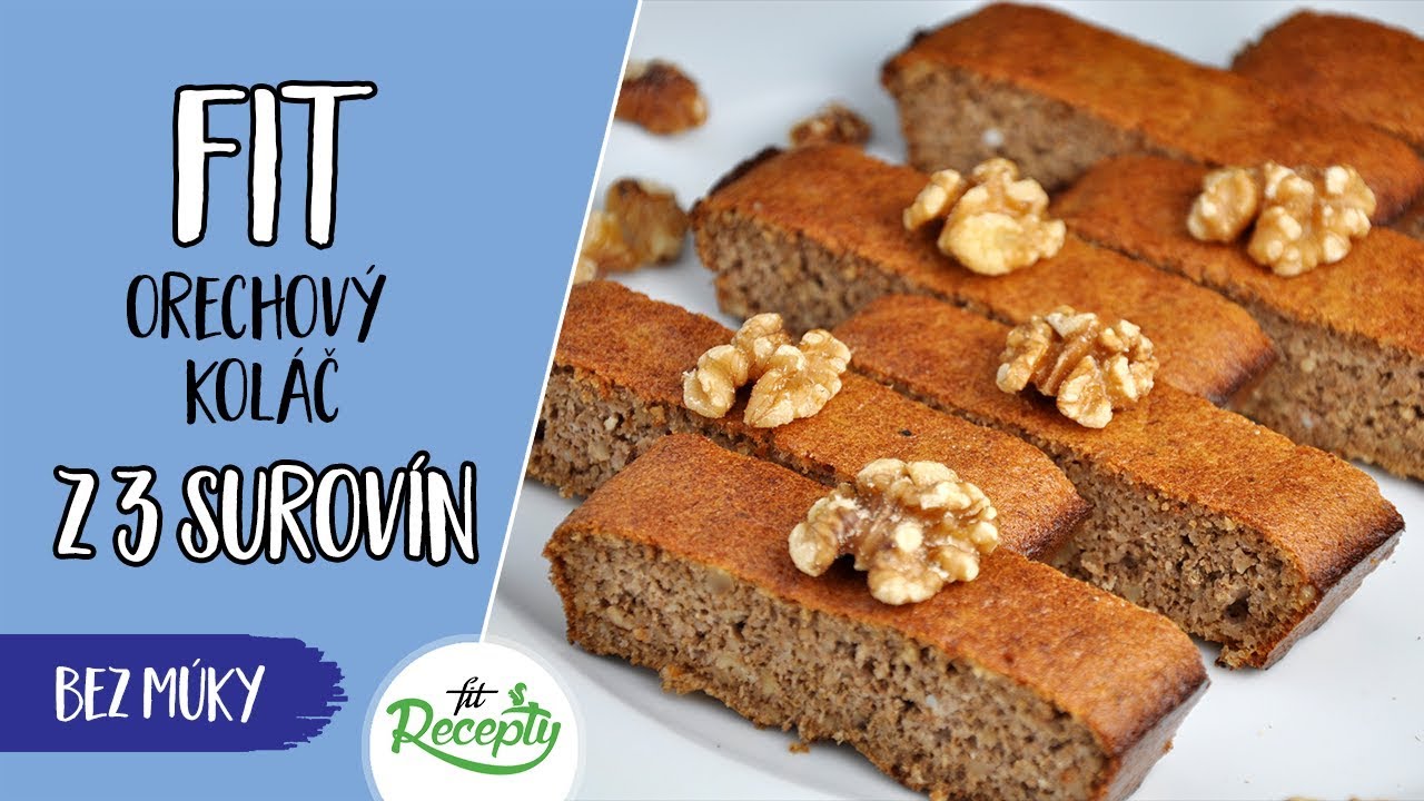 Jednoduchý, zdravý orechový koláč bez múky iba z 3 ingrediencií - fit recept