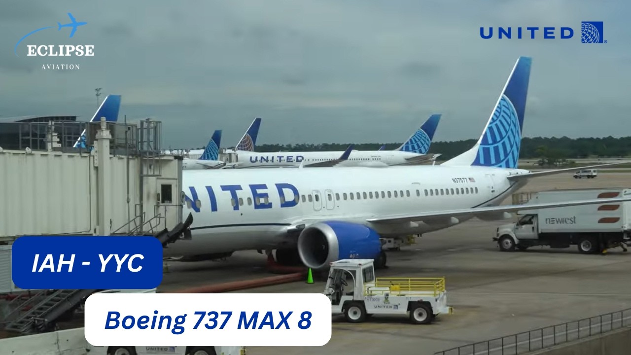 TRIP REPORT | United Airlines (Economy) | Houston - Calgary | Boeing 737 MAX 8