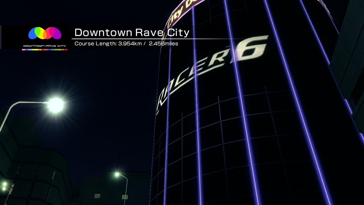 Ridge Racer 6 Downtown Rave City (1080p, 60FPS)